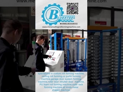 Máquina de recortar hojas de techo ondulado de acero hidráulico, máquina de moldear rollos de techo de metal