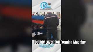 Presente el rollo de doble capa de 13-28 estaciones que forma el ancho de materia prima de la máquina 1000 mm para usted