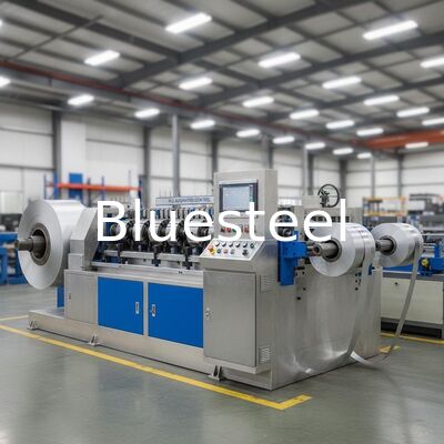Máquina ranuradora de aluminio de alta velocidad con control automatizado PLC para procesamiento de bobinas de metal de precisión