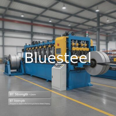 Máquina perfiladora de chapa ondulada con precisión de corte de ±2 mm, resistencia de 8 T y sistema de control PLC para un conformado de metal preciso