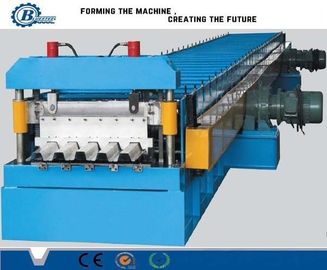 15-20m/min Máquina de moldeado de rodillos de piso de cubierta de velocidad 4kw Potencia hidráulica Cortar hidráulico