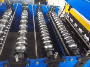 Rollo de acero acanalado hidráulico que forma la máquina con cortar el sistema