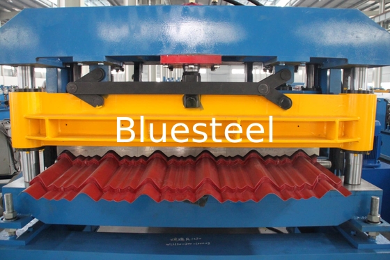 Máquina de formación de baldosas de acero personalizada 220V/380V con diámetro de rodillo de 75 mm